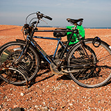 Det foretrukne transportmiddel i og omkring havnen er en god gammel cykel...